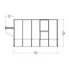 Véranda en PVC et polycarbonate transparent 200x324cm Sun Room - RION