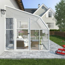 Véranda en PVC et polycarbonate transparent 258x260cm Sun Room - RION