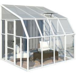 Véranda en PVC et polycarbonate transparent 258x260cm Sun Room - RION