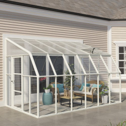 Véranda en PVC et polycarbonate transparent 258x384cm Sun Room - RION