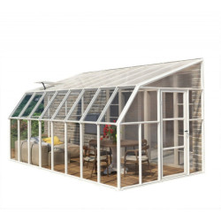 Véranda en PVC et polycarbonate transparent 258x508cm Sun Room - RION