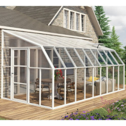 Véranda en PVC et polycarbonate transparent 258x570cm Sun Room - RION