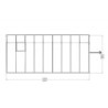 Véranda en PVC et polycarbonate transparent 258x570cm Sun Room - RION