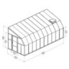 Véranda en PVC et polycarbonate transparent 258x632cm Sun Room - RION