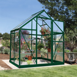 Serre de jardin en alu et polycarbonate 2,3m² Harmony™ verte – Palram