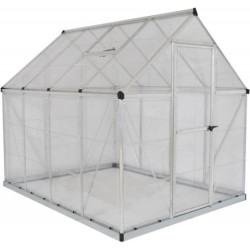 Serre de jardin en alu et polycarbonate 4,6m² Harmony™ Silver – Palram
