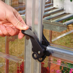 Serre de jardin en alu et polycarbonate 4,6m² Harmony™ Silver – Palram