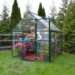 Serre de jardin en alu et polycarbonate 4,6m² Harmony™ verte – Palram