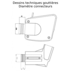 Pergola adossée ajustable - toit de terrasse en alu 3,05x6,18m X-METAL