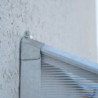 Serre adossée en alu et polycarbonate 3,05m² Silver Hybrid - Palram