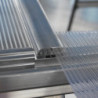 Serre adossée en alu et polycarbonate 3,05m² Silver Hybrid - Palram