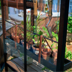 Serre urbaine en verre trempé avec roulettes City Greenhouse - Juliana