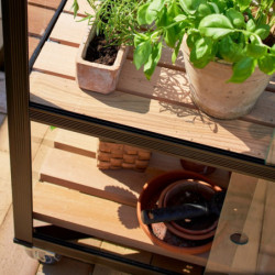 Serre urbaine en verre trempé avec roulettes City Greenhouse - Juliana