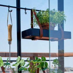 Serre urbaine en verre trempé avec roulettes City Greenhouse - Juliana