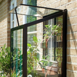 Serre urbaine en verre trempé avec roulettes City Greenhouse - Juliana