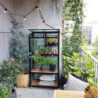 Serre urbaine en verre trempé avec roulettes City Greenhouse - Juliana