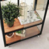 Serre urbaine en verre trempé avec roulettes City Greenhouse - Juliana