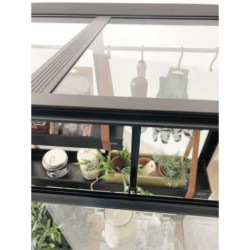 Serre urbaine en verre trempé avec roulettes City Greenhouse - Juliana