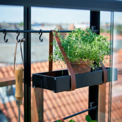 Serre urbaine en verre trempé avec roulettes City Greenhouse - Juliana