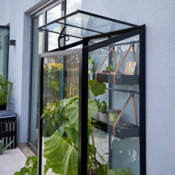 Serre urbaine en verre trempé avec roulettes City Greenhouse - Juliana