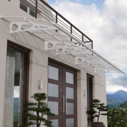 Auvent marquise en polycarbonate 3 mm Bordeaux™ 6690 – Palram