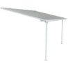 Toit de terrasse ajustable en aluminium laqué blanc 3,75x2,55m X-METAL