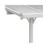 Toit de terrasse ajustable en aluminium laqué blanc 3,05x3,14m X-METAL