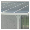 Toit de terrasse ajustable en aluminium laqué blanc 3,05x3,14m X-METAL