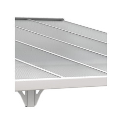 Toit de terrasse ajustable en aluminium laqué blanc 3,05x3,14m X-METAL
