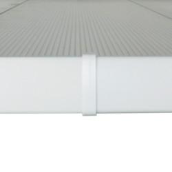 Toit de terrasse ajustable en aluminium laqué blanc 3,05x3,14m X-METAL