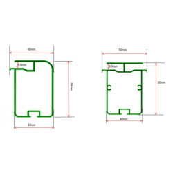 Toit de terrasse ajustable en aluminium laqué blanc 3,05x4,36m X-METAL