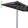 Toit de terrasse ajustable en aluminium laqué blanc 3,05x4,36m X-METAL