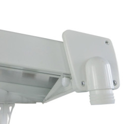 Toit de terrasse ajustable en aluminium laqué blanc 3,05x4,36m X-METAL