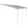 Toit de terrasse ajustable en aluminium laqué blanc 3,05x5,57m X-METAL