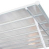 Toit de terrasse ajustable en aluminium laqué blanc 3,05x5,57m X-METAL
