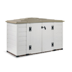 Coffre de jardin en résine avec plancher 1800L BOX EVO 200 – Garofalo