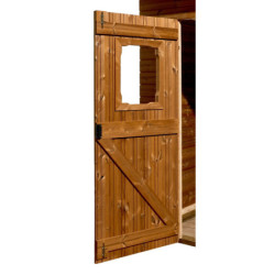 Abri Theora 7,33m² en bois thermo traité et toiture en acier HABRITA	