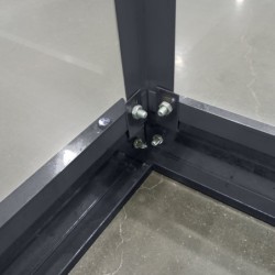 Green Protect Serre de jardin en verre Aluminium et verre trempé Gris 6.05m²