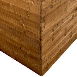 Abri Thermabri 24,30m² en bois thermo traité toiture en acier HABRITA