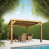 Pergola THERMAUVENT 10,67m² toit avec ventelles mobiles HABRITA