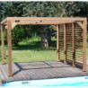 Pergola THERMAUVENT 10,67m² paroi avec ventelles mobiles HABRITA