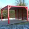 Pergola THERMAUVENT 10,67m² toiture et paroi avec ventelles HABRITA