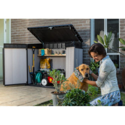 Coffre de jardin en résine brossée Brossium 1150L - Keter 