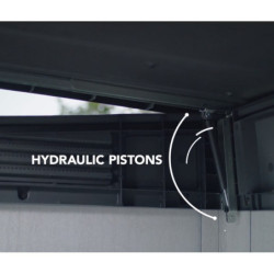 Coffre de jardin en résine brossée Brossium 1150L - Keter 