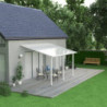 Toit de terrasse en aluminium blanc 3x4,25m Olympia - PALRAM