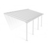 Toit de terrasse en aluminium blanc 3x7,30m Olympia - PALRAM