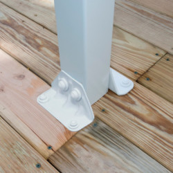 Toit de terrasse en aluminium blanc 3x7,30m Olympia - PALRAM