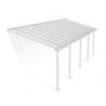 Toit de terrasse en aluminium blanc 3x8,51m Olympia - PALRAM