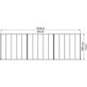Toit de terrasse en aluminium blanc 3x9,15m Olympia - PALRAM