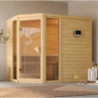 Sauna traditionnel d'angle Sinai 3 - 6 places 38mm KARIBU